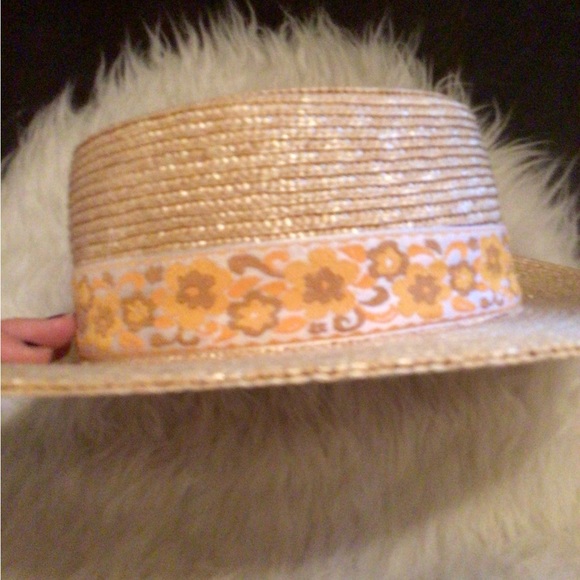 NEW! lack of Color Straw Magnolia boho boater - Picture 5 of 8